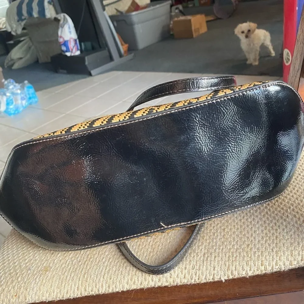 Nine West large wicker bag